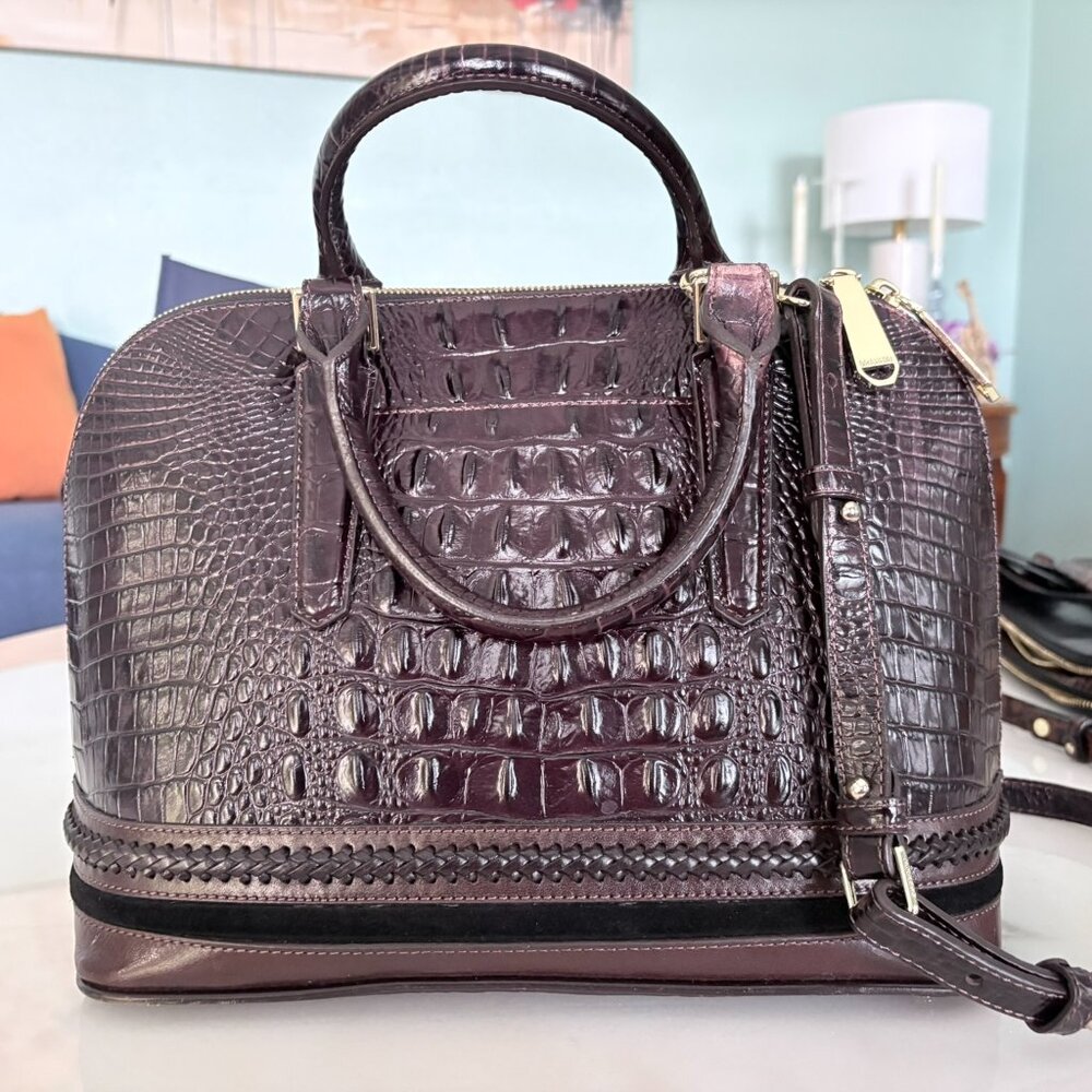 Brahmin Duxbury Satchel – Croc Embossed Leather - Picture 13 of 16